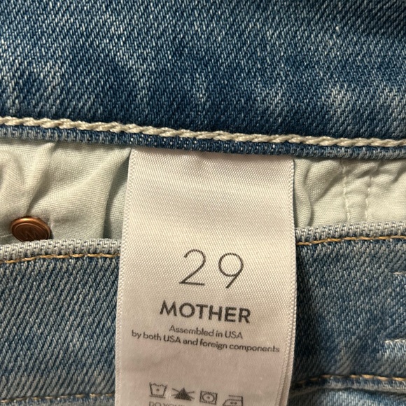 MOTHER Sky Blue Cropped Jeans - Picture 9 of 10